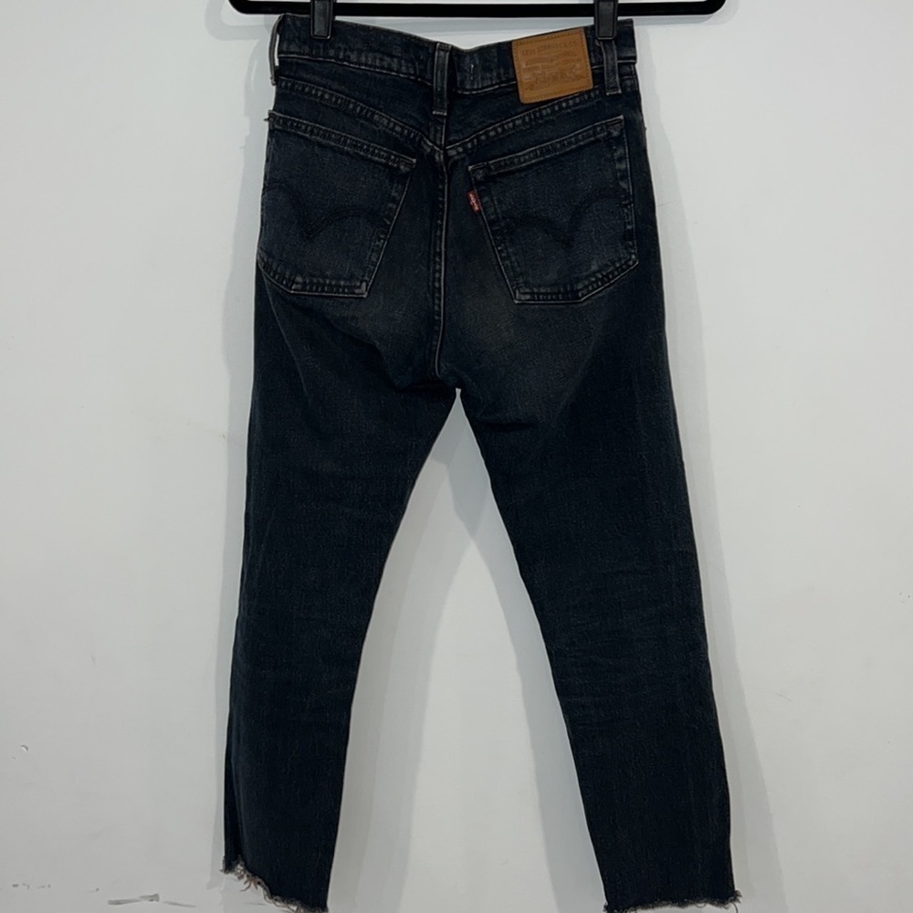 Levi's Dark Wah Blue Wedgie Button Fly Premium Jeans size 24 - Picture 12 of 15